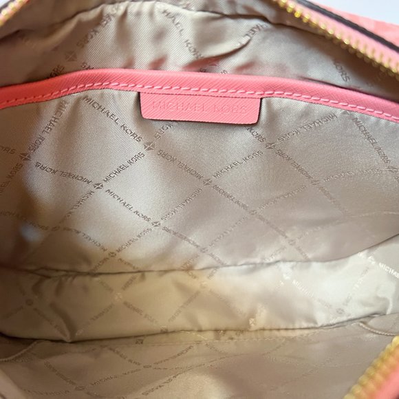 Michael Kors Jet Set Item East West Chain Shoulder Crossbody Bag MK Grapefruit - Picture 7 of 10